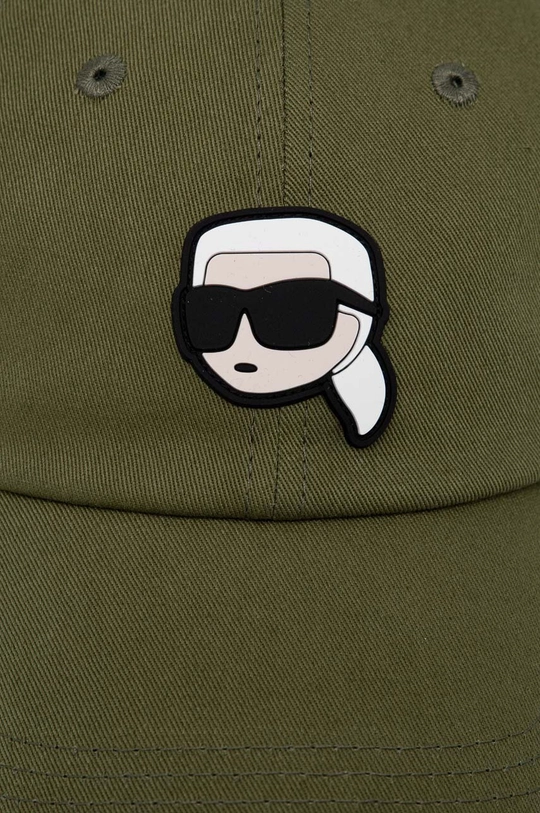 Karl Lagerfeld czapka z daszkiem zielony