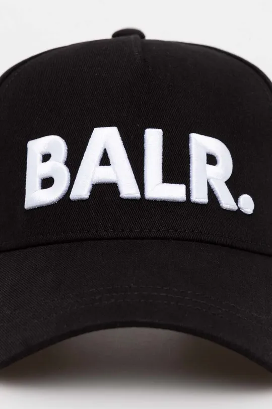 BALR. czapka z daszkiem bawełniana Game Day czarny