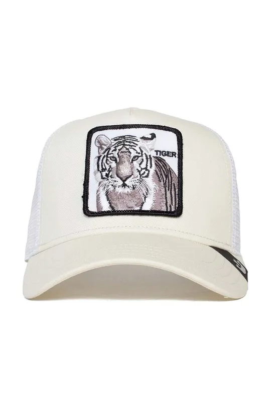 biały Goorin Bros czapka z daszkiem The White Tiger Unisex