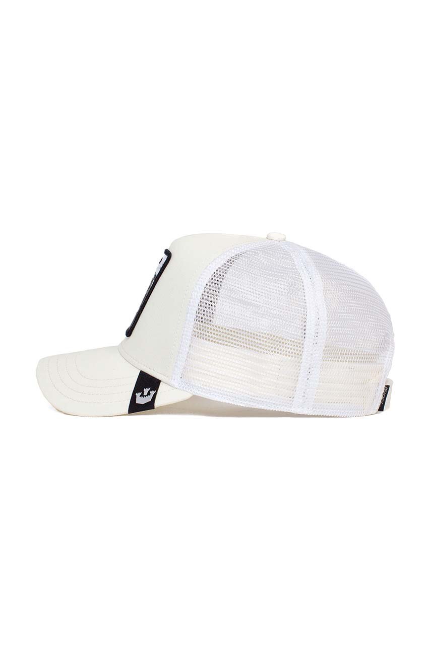 Шапка с козирка Goorin Bros The Silver Fox White Tiger в бяло с ...