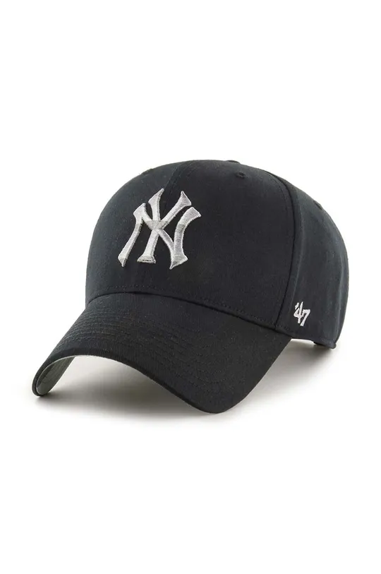 μαύρο Βαμβακερό καπέλο του μπέιζμπολ 47brand MLB New York Yankees Unisex