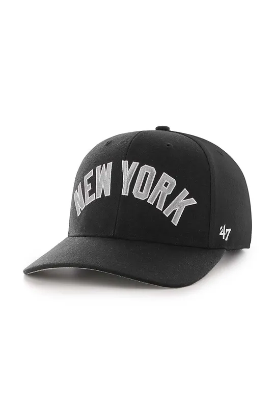 μαύρο Καπάκι με μείγμα μαλλί 47brand MLB New York Yankees Unisex