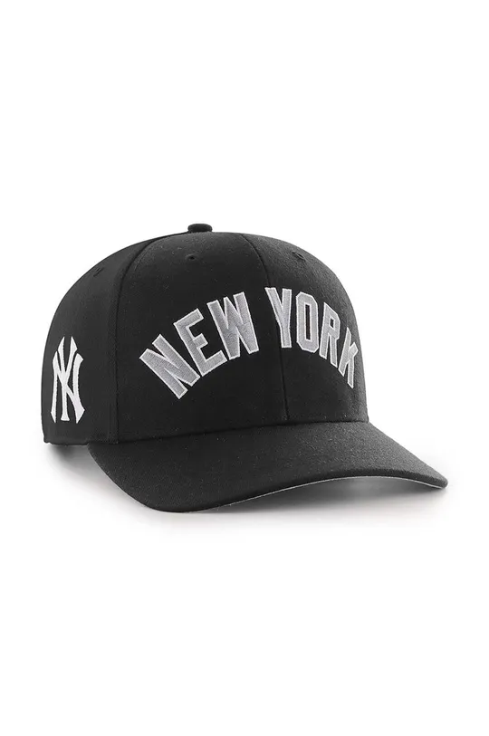 Καπάκι με μείγμα μαλλί 47 brand MLB New York Yankees μαύρο