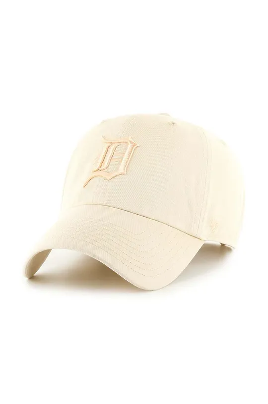 beżowy 47 brand czapka z daszkiem bawełniana MLB Detroit Tigers Unisex
