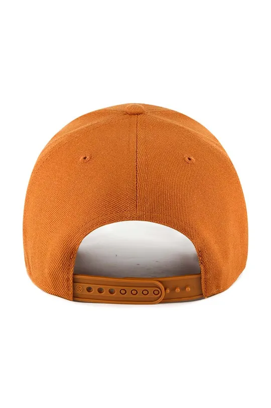 47 brand czapka z daszkiem z domieszką wełny MLB Los Angeles Dodgers pomarańczowy