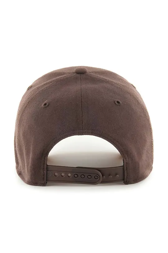 καφέ Βαμβακερό καπέλο του μπέιζμπολ 47brand MLB Detroit Tigers