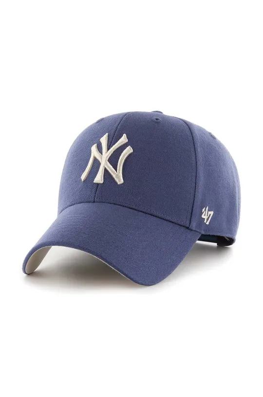 μπλε Σκουφί από μείγμα μαλλιού 47brand MLB Yankees Subway Series Unisex
