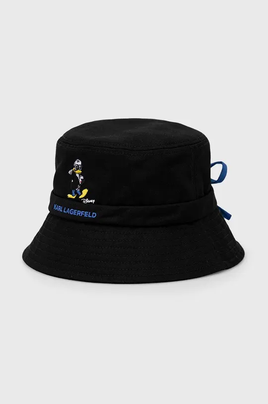 μαύρο Βαμβακερό καπέλο Karl Lagerfeld x Disney Unisex