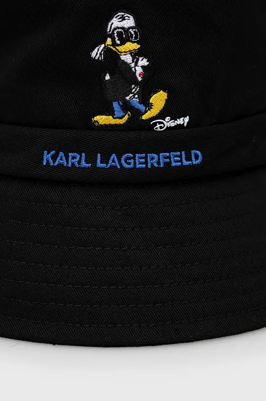 Βαμβακερό καπέλο Karl Lagerfeld x Disney μαύρο