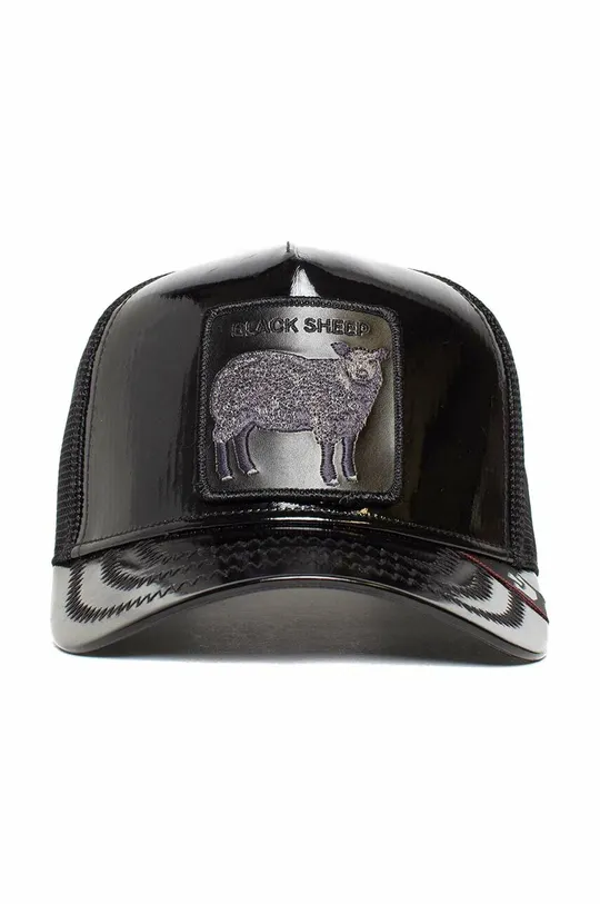 Βαμβακερό καπέλο του μπέιζμπολ Goorin Bros μαύρο