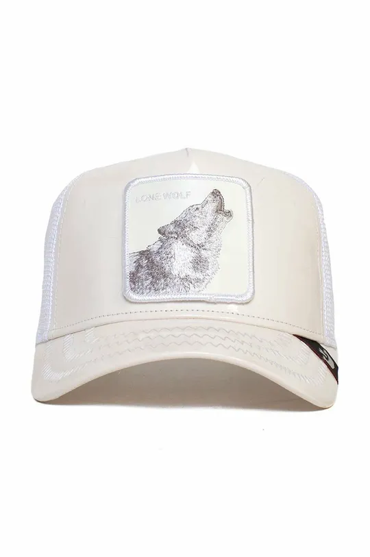 Βαμβακερό καπέλο του μπέιζμπολ Goorin Bros λευκό