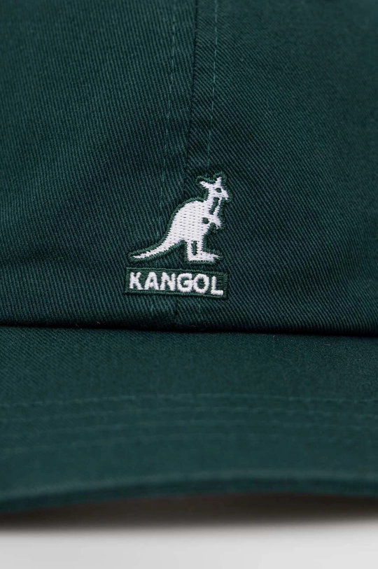 Kangol czapka z daszkiem bawełniana zielony