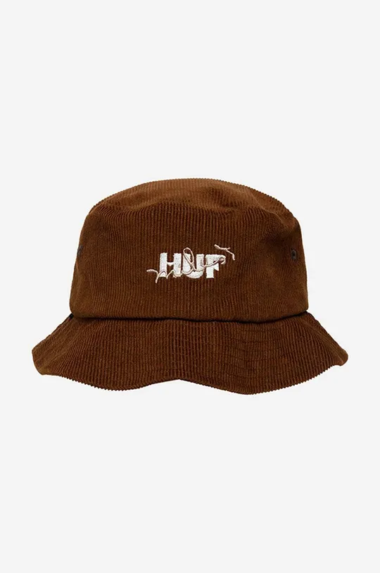 καφέ Βαμβακερό καπέλο HUF Get Up With It Cord Unisex