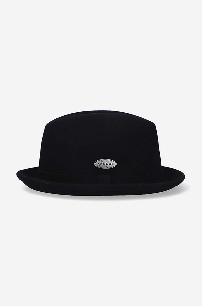 black Kangol wool hat Lite Felt Player Unisex