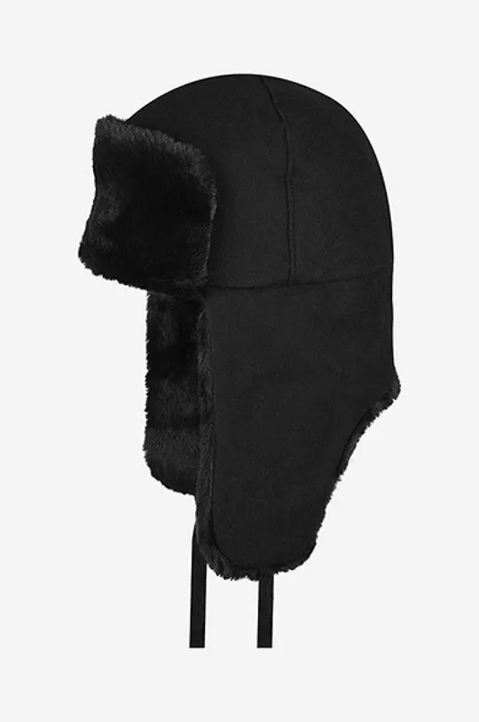 czarny Kangol czapka z domieszką wełny Wool Ushanka Unisex