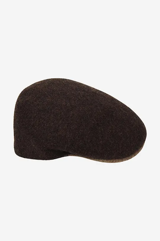 Μάλλινο καπέλο Kangol Kaszkiet Kangol Wool 504-S K3248HT ESPRESSO/CAMEL  67% Μαλλί, 33% Μοδακρύλιο