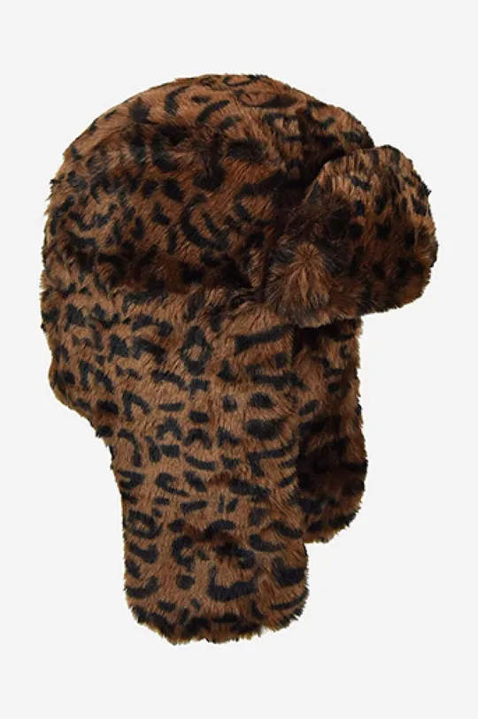 Kangol czapka Leopard Trapper brązowy