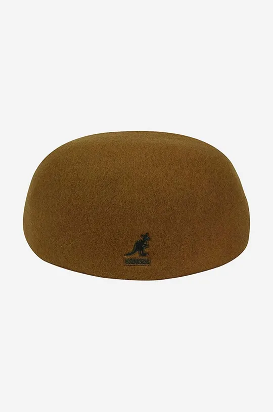 Μάλλινο καπέλο Kangol Wood Seamless Wool 507 καφέ