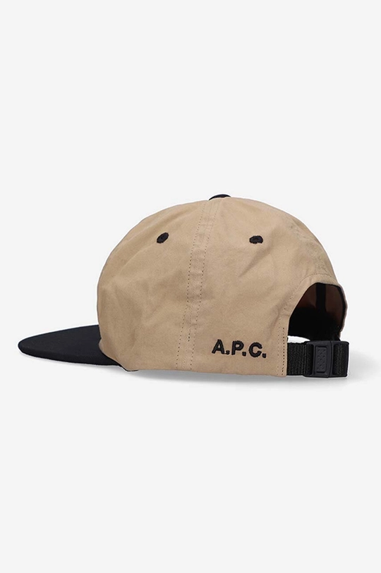 béžová Bavlnená šiltovka A.P.C. Casquette Adam