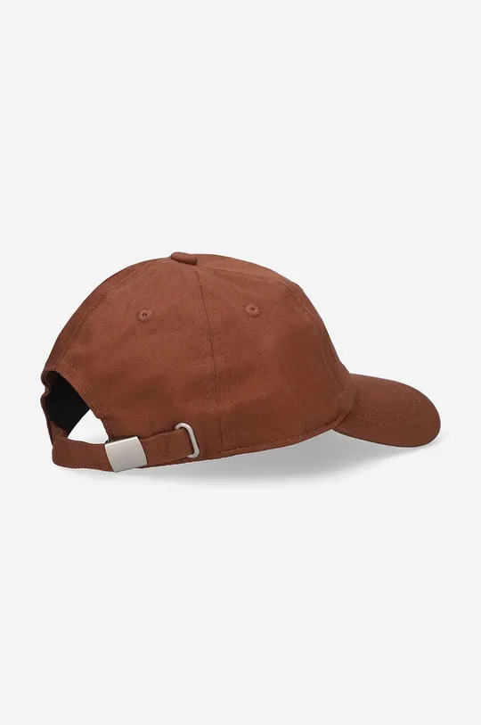brązowy Drôle de Monsieur czapka z daszkiem bawełniana