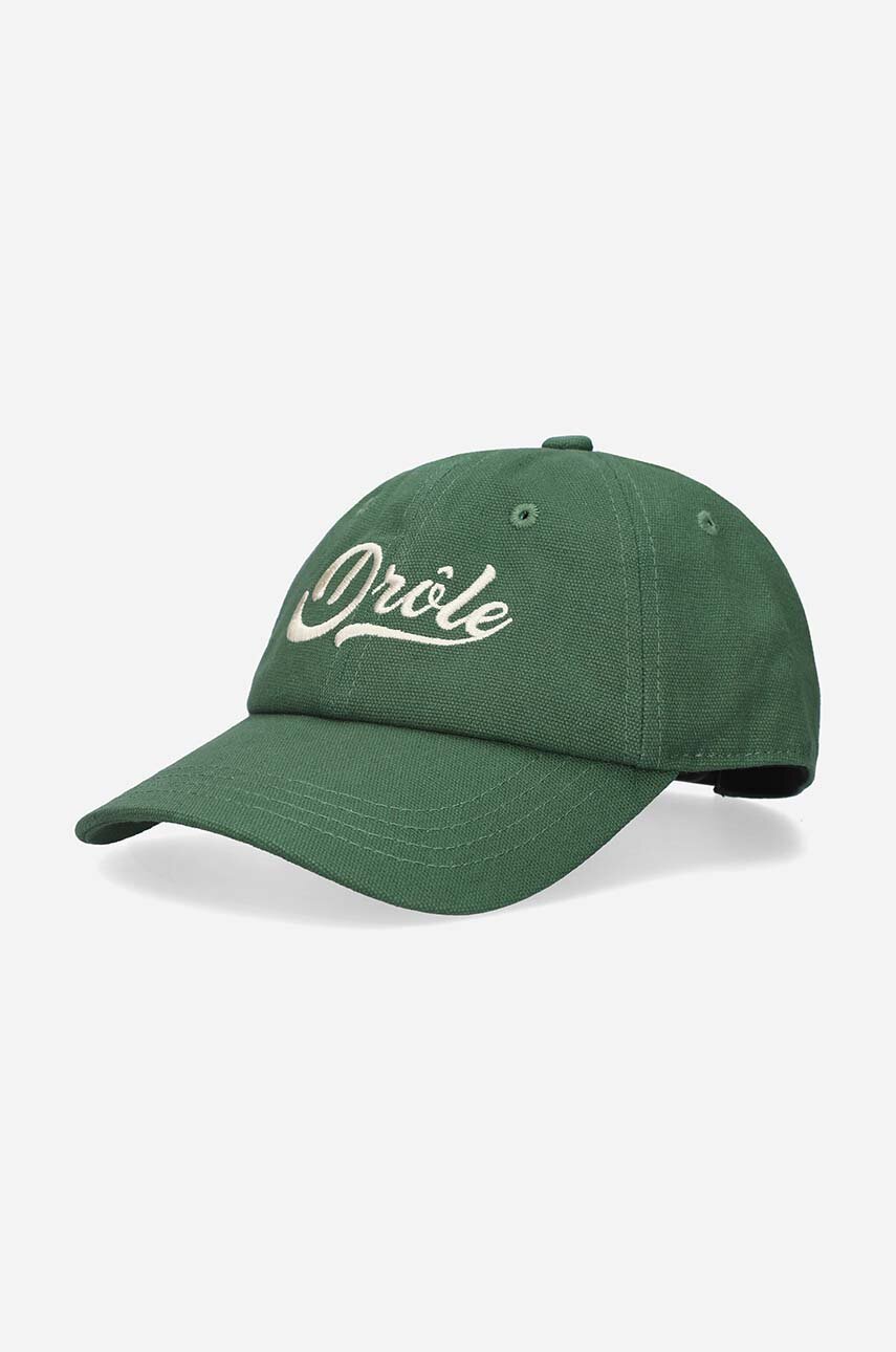 green Drôle de Monsieur cotton baseball cap Unisex