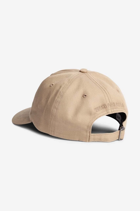 Norse Projects cotton baseball cap Chainstitch beige