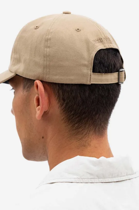 beige Norse Projects cotton baseball cap Chainstitch