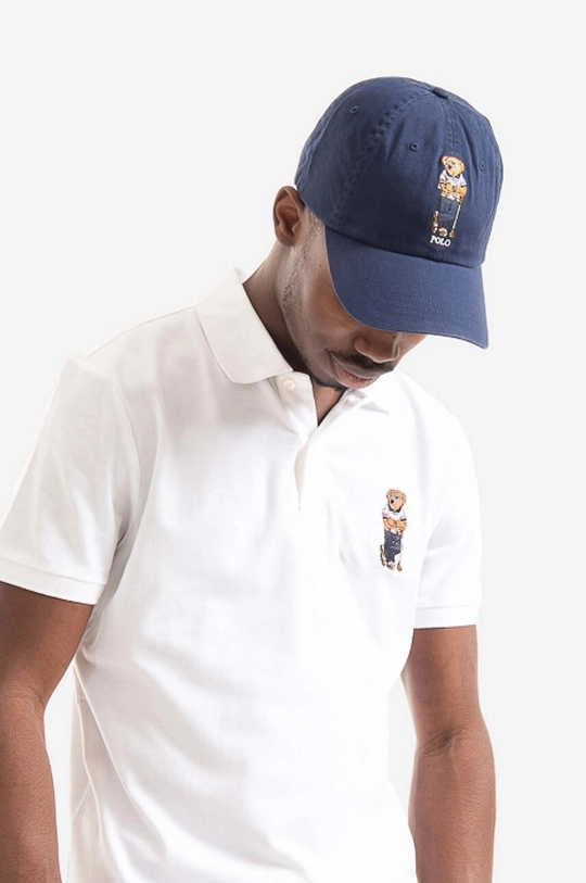 Bavlněná baseballová čepice Polo Ralph Lauren námořnická modř