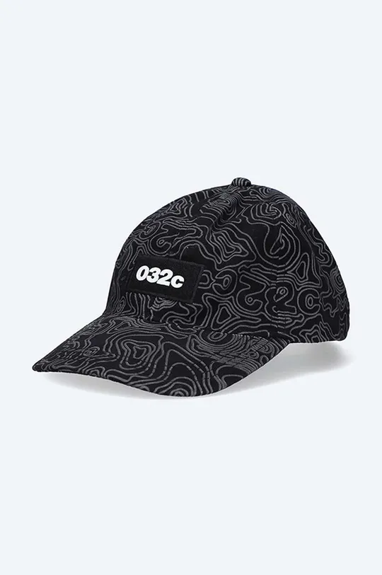 černá Bavlněná baseballová čepice 032C Topos Print Unisex