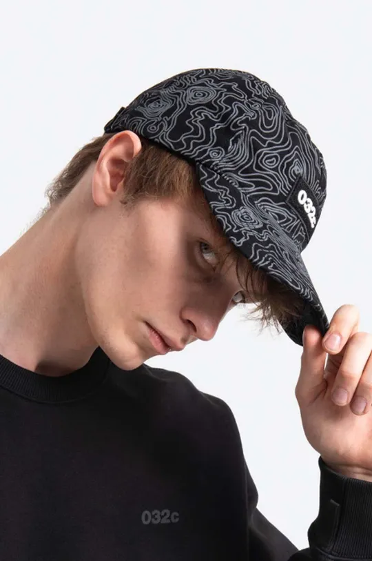 032C czapka z daszkiem bawełniana Topos Print