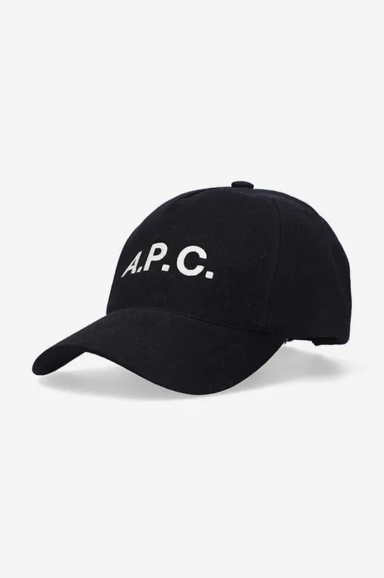 black A.P.C. cotton baseball cap Casquette Eden Unisex