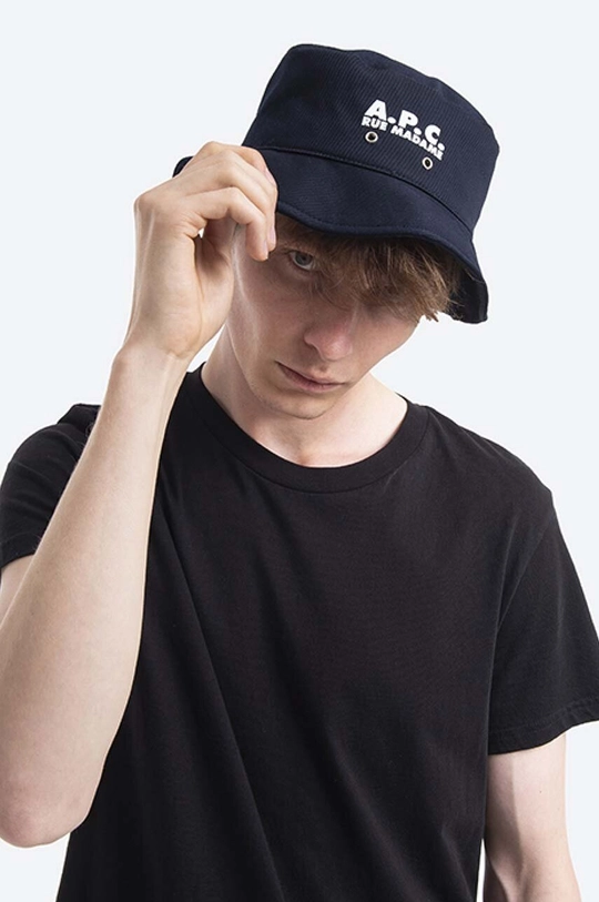 A.P.C. cotton hat navy