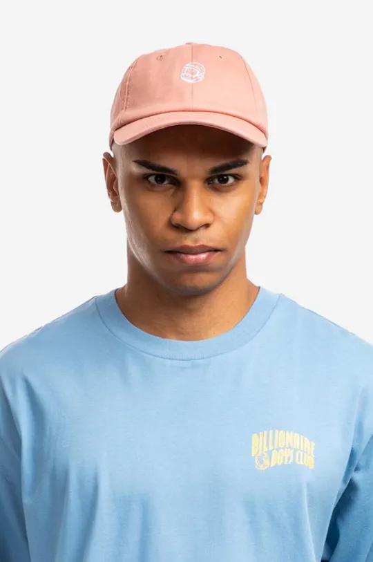 Βαμβακερό καπέλο του μπέιζμπολ Billionaire Boys Club ροζ