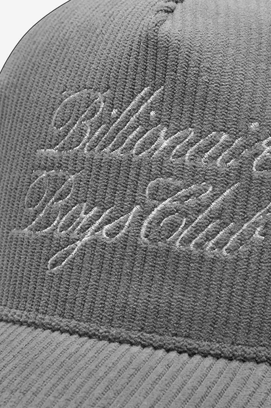 szary Billionaire Boys Club czapka z daszkiem Corduroy Cap B22241 PINK