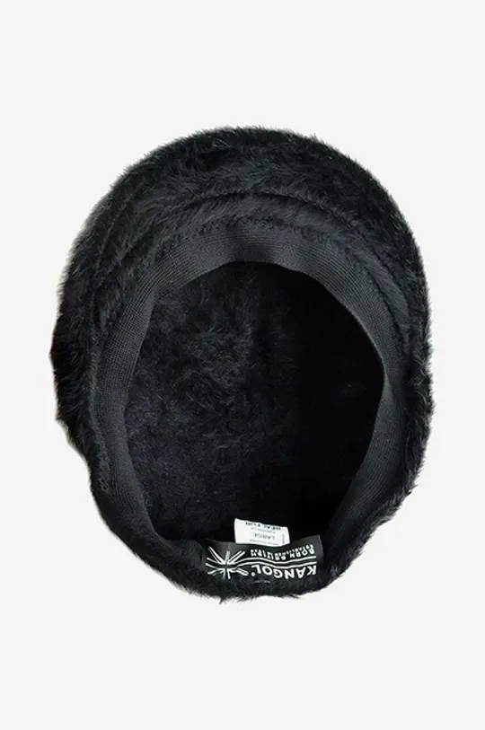 black Kangol wool blend bakerboy hat Furgora