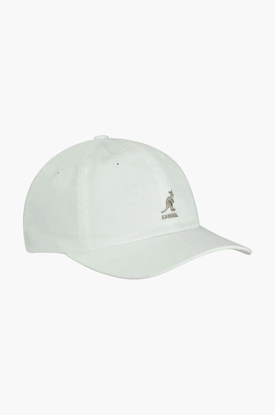 Памучна шапка с козирка Kangol Washed Baseball бял