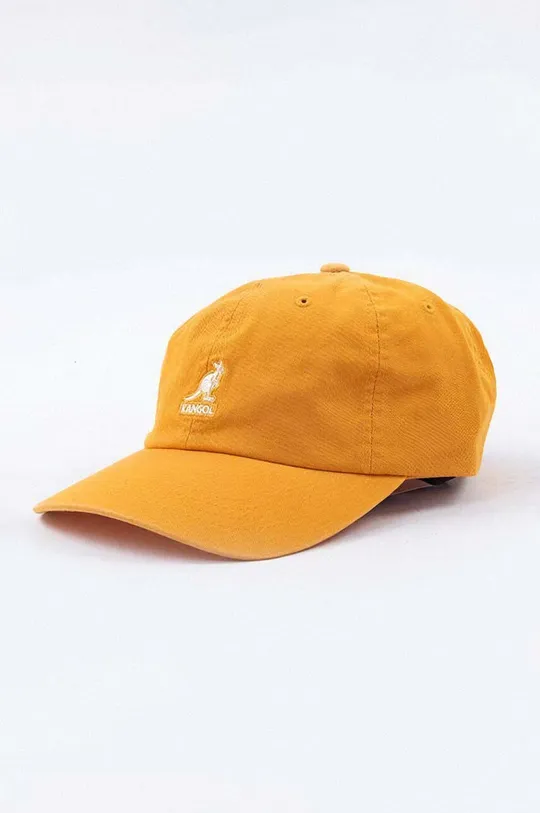 orange Kangol cotton baseball cap Washed Baseball Unisex