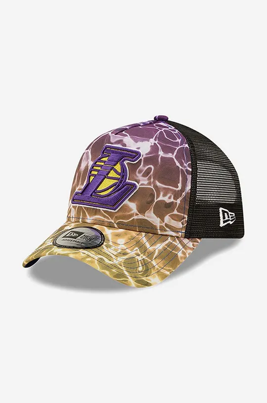 fioletowy New Era czapka z daszkiem Summer City Trucker Lakers Unisex