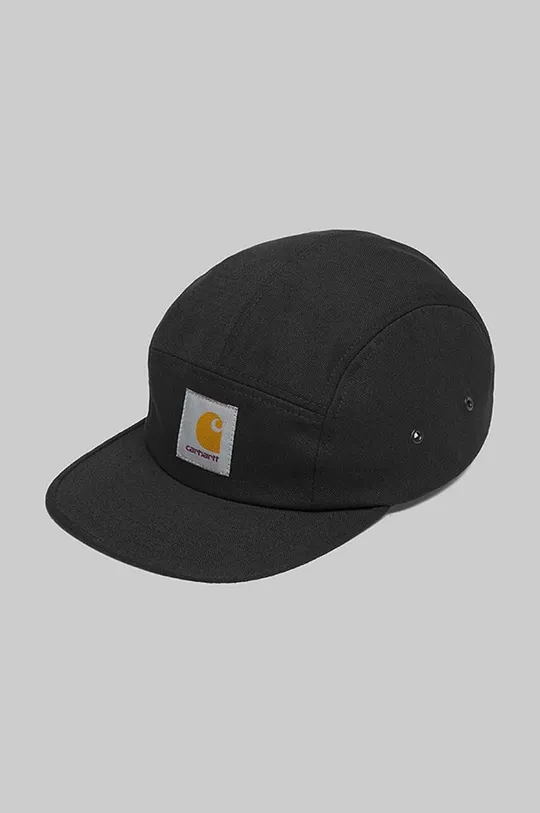 czarny Carhartt WIP czapka z daszkiem bawełniana Unisex