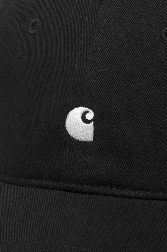 Βαμβακερό καπέλο του μπέιζμπολ Carhartt WIP Madison μαύρο
