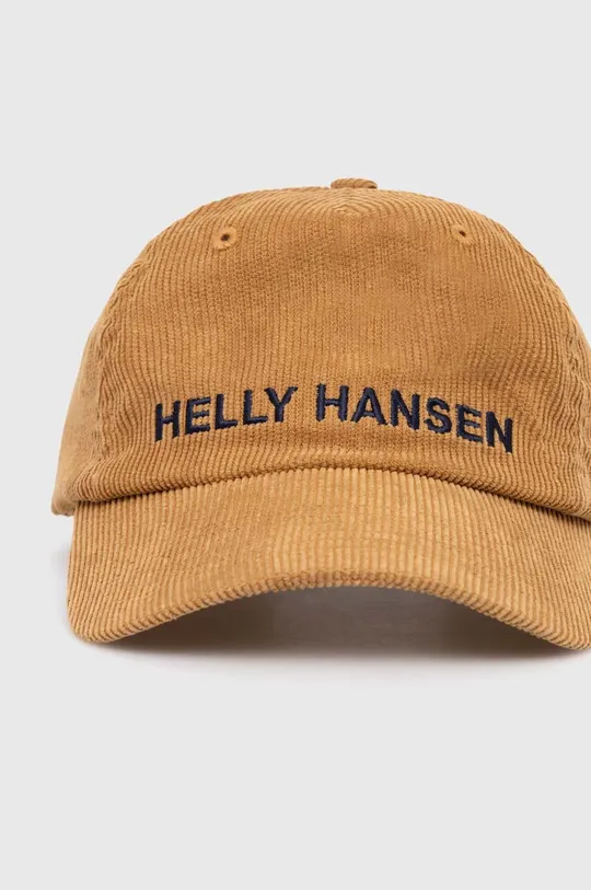 Helly Hansen czapka z daszkiem sztruksowa Graphic Cap brązowy