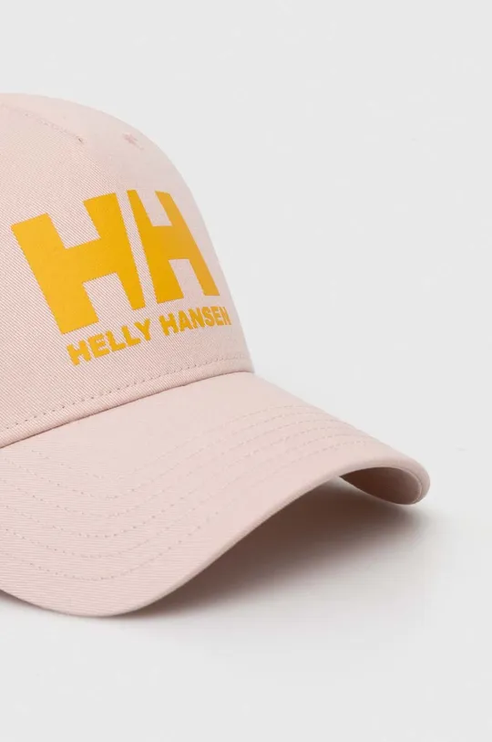 Памучна шапка с козирка Helly Hansen Czapka HH Ball Cap 67434 001 розов