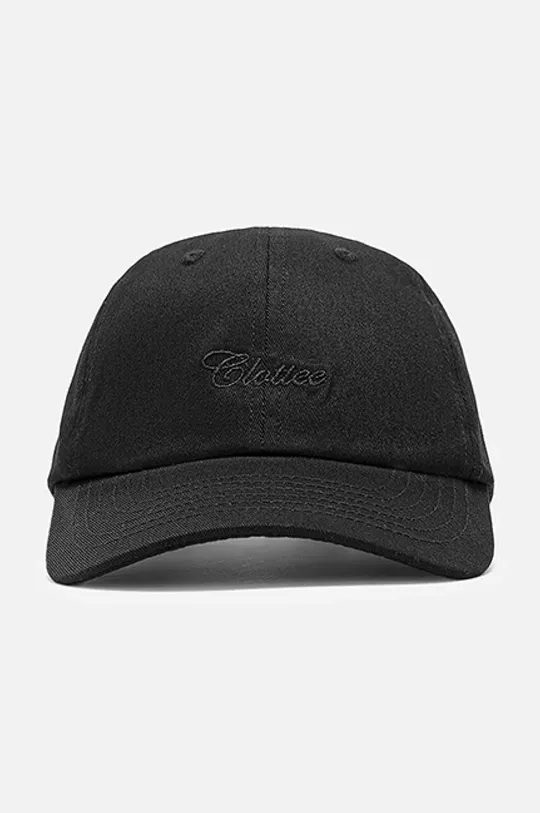 μαύρο Βαμβακερό καπέλο του μπέιζμπολ CLOTTEE Script Dad Cap Unisex