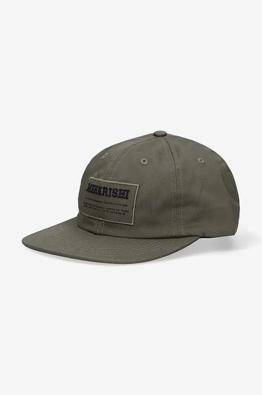 zielony Maharishi czapka z daszkiem bawełniana Miltype 6-Panel Maison cap Unisex