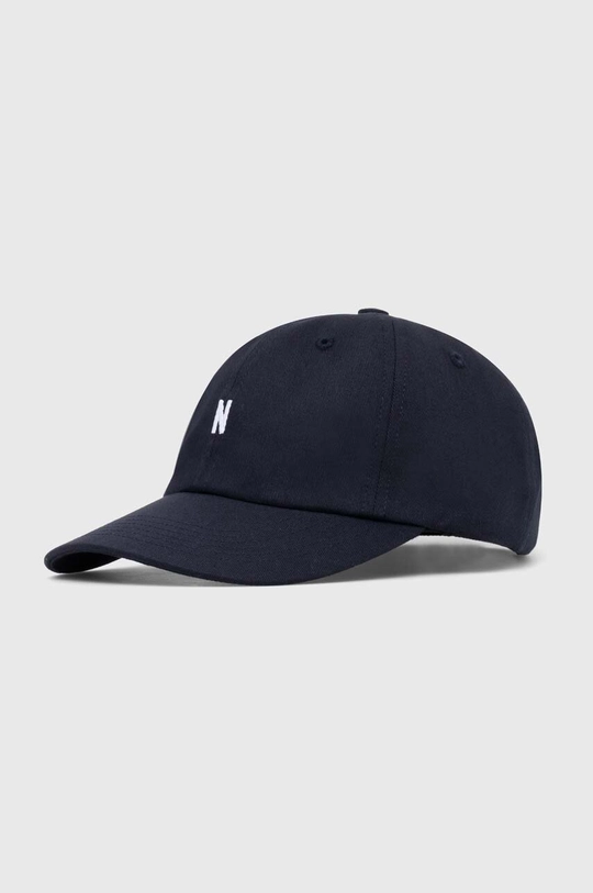 granatowy Norse Projects czapka z daszkiem bawełniana Unisex