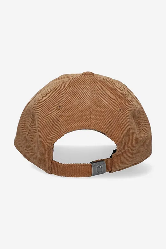 Вельветова кепка Carhartt WIP коричневий