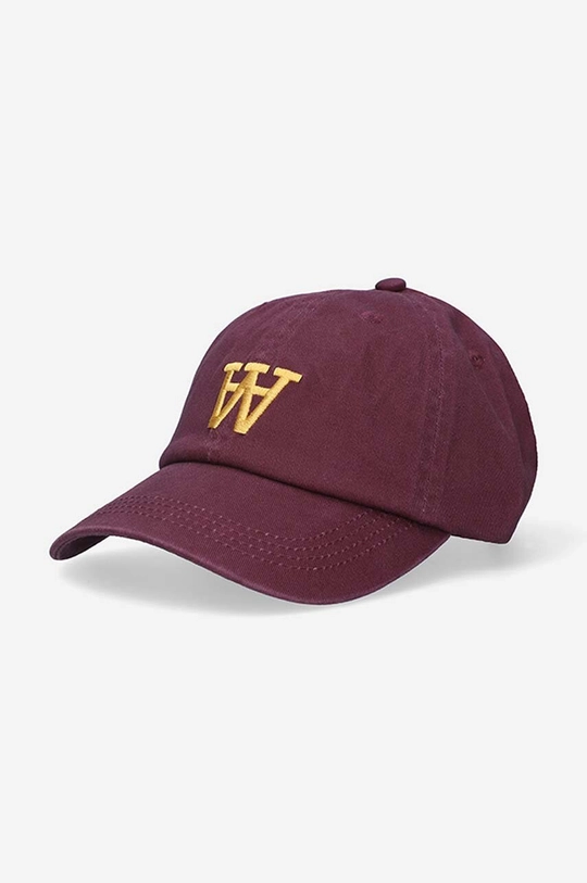 červená Bavlněná baseballová čepice Wood Wood Eli AA Cap Unisex