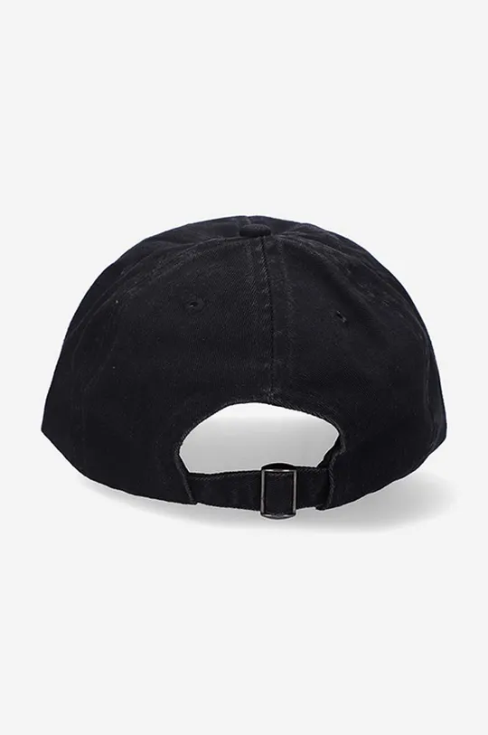 Βαμβακερό καπέλο του μπέιζμπολ Wood Wood Eli Badge μαύρο