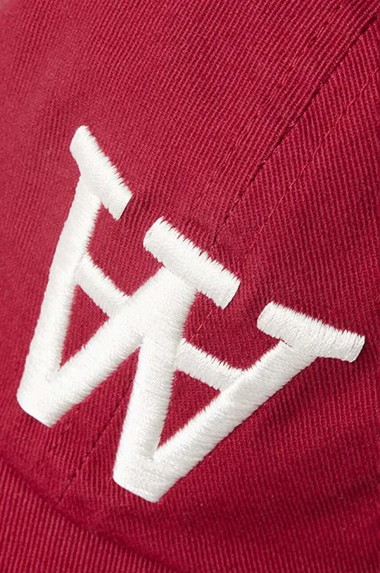 κόκκινο Βαμβακερό καπέλο του μπέιζμπολ Wood Wood Eli AA Cap