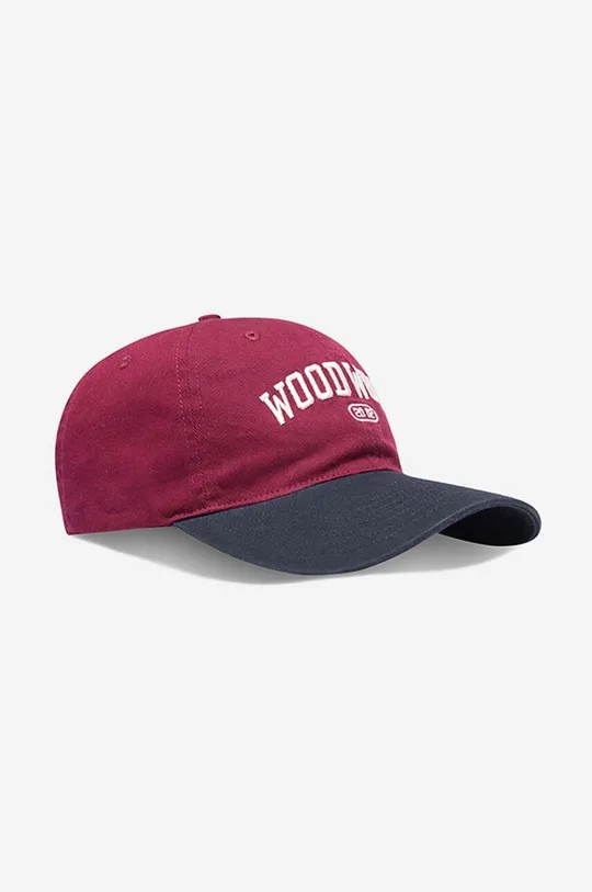 κόκκινο Βαμβακερό καπέλο του μπέιζμπολ Wood Wood Brian Unisex